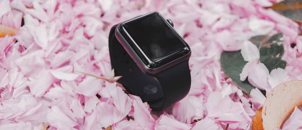 Apple Watch in flowers
